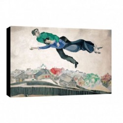 Quadro Chagall Art. 11 cm 50x70 Trasporto Gratis intelaiato pronto da appendere Stampa su tela Canvas