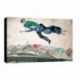 Quadro Chagall Art. 11 cm 70x100 Trasporto Gratis intelaiato pronto da appendere Stampa su tela Canvas