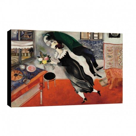 Bild Chagall Art. 17 cm 70x100 Kostenloser Transport Druck auf Leinwand das gemalde ist fertig zum aufhangen