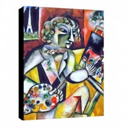 Quadro Chagall Art. 25 cm 35x50 Trasporto Gratis intelaiato pronto da appendere Stampa su tela Canvas