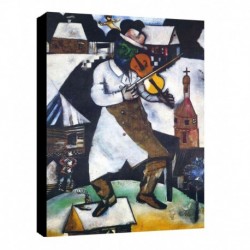 Quadro Chagall Art. 23 cm 35x50 Trasporto Gratis intelaiato pronto da appendere Stampa su tela Canvas