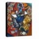 Bild Chagall Art. 24 cm 35x50 Kostenloser Transport Druck auf Leinwand das gemalde ist fertig zum aufhangen