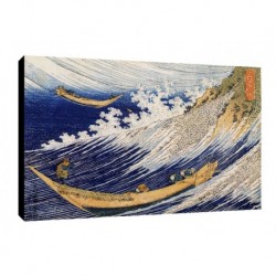 Quadro Hokusai Art. 03 cm 35x50 Trasporto Gratis intelaiato pronto da appendere Stampa su tela Canvas