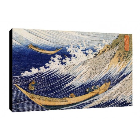 Bild Hokusai Art. 03 cm 35x50 Kostenloser Transport Druck auf Leinwand das gemalde ist fertig zum aufhangen