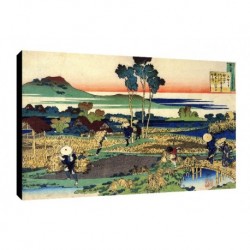 Quadro Hokusai Art. 05 cm 35x50 Trasporto Gratis intelaiato pronto da appendere Stampa su tela Canvas