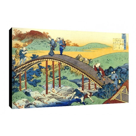 Bild Hokusai Art. 06 cm 35x50 Kostenloser Transport Druck auf Leinwand das gemalde ist fertig zum aufhangen
