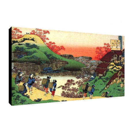 Bild Hokusai Art. 07 cm 35x50 Kostenloser Transport Druck auf Leinwand das gemalde ist fertig zum aufhangen