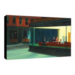 Quadro Hopper Art. 01 cm 35x50 Trasporto Gratis intelaiato pronto da appendere Stampa su tela Canvas
