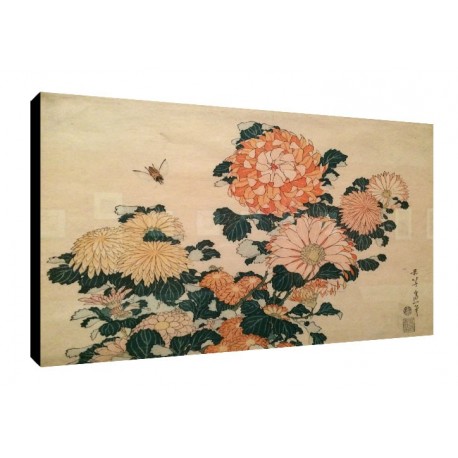 Bild Hokusai Art. 08 cm 70x100 Kostenloser Transport Druck auf Leinwand das gemalde ist fertig zum aufhangen