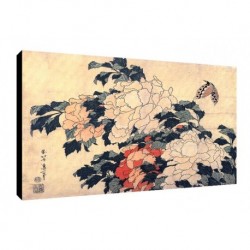 Bild Hokusai Art. 11 cm 35x50 Kostenloser Transport Druck auf Leinwand das gemalde ist fertig zum aufhangen