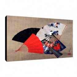 Bild Hokusai Art. 12 cm 35x50 Kostenloser Transport Druck auf Leinwand das gemalde ist fertig zum aufhangen