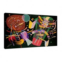 Quadro Kandinsky Art. 04 cm 50x70 Trasporto Gratis intelaiato pronto da appendere Stampa su tela Canvas