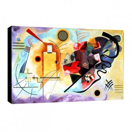 Quadro Kandinsky Art. 08 cm 35x50 Trasporto Gratis intelaiato pronto da appendere Stampa su tela Canvas