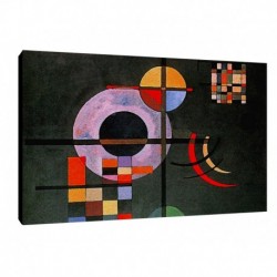 Bild Kandinsky Art. 10 cm 35x50 Kostenloser Transport Druck auf Leinwand das gemalde ist fertig zum aufhangen