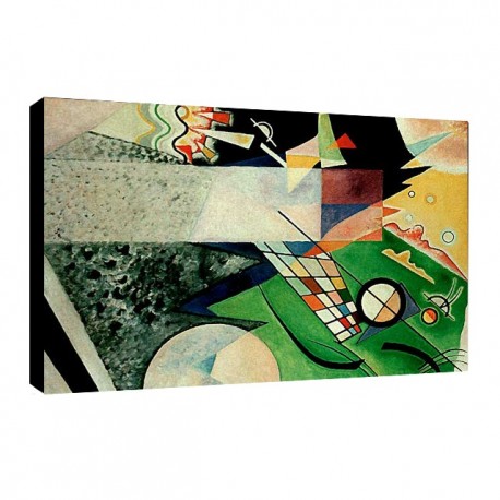 Quadro Kandinsky Art. 12 cm 50x70 Trasporto Gratis intelaiato pronto da appendere Stampa su tela Canvas