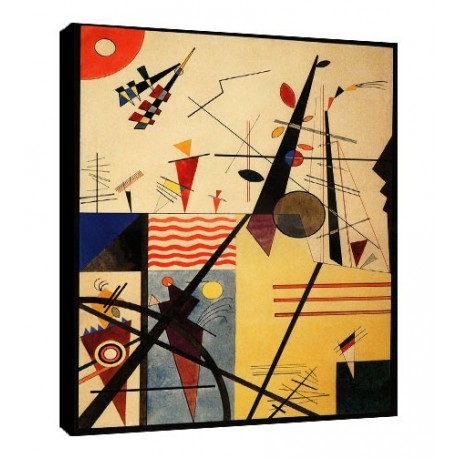 Quadro Kandinsky Art. 20 cm 35x50 Trasporto Gratis intelaiato pronto da appendere Stampa su tela Canvas