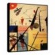 Quadro Kandinsky Art. 20 cm 70x100 Trasporto Gratis intelaiato pronto da appendere Stampa su tela Canvas