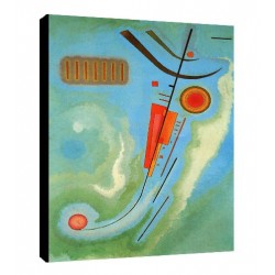 Quadro Kandinsky Art. 24 cm 35x50 Trasporto Gratis intelaiato pronto da appendere Stampa su tela Canvas
