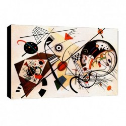 Quadro Kandinsky Art. 28 cm 35x50 Trasporto Gratis intelaiato pronto da appendere Stampa su tela Canvas