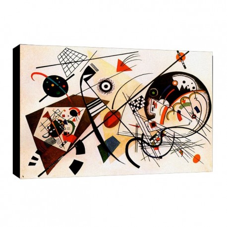 Bild Kandinsky Art. 28 cm 35x50 Kostenloser Transport Druck auf Leinwand das gemalde ist fertig zum aufhangen