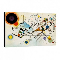 Quadro Kandinsky Art. 33 cm 35x50 Trasporto Gratis intelaiato pronto da appendere Stampa su tela Canvas