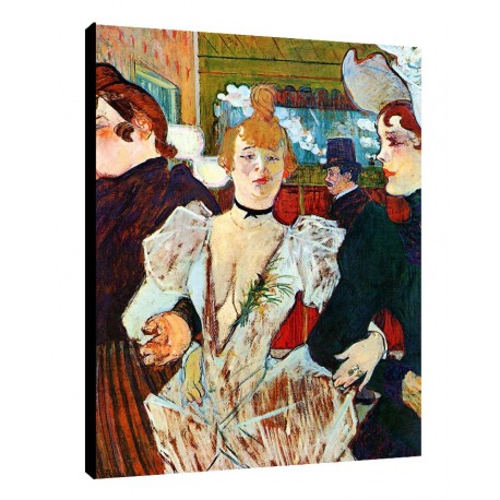 Quadro Lautrec Art. 10 cm 35x50 Trasporto Gratis intelaiato pronto da appendere Stampa su tela Canvas