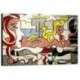 Quadro Lichtenstein Art. 03 cm 35x50 Trasporto Gratis intelaiato pronto da appendere Stampa su tela Canvas