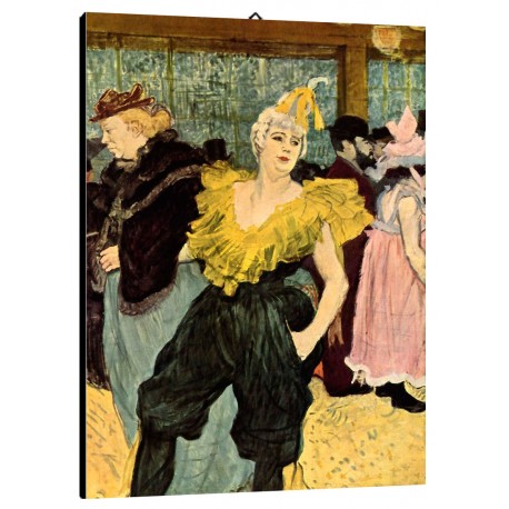Quadro Lautrec Art. 03 cm 35x50 Trasporto Gratis intelaiato pronto da appendere Stampa su tela Canvas