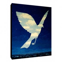 Quadro Magritte Art. 06 cm 35x50 Trasporto Gratis intelaiato pronto da appendere Stampa su tela Canvas