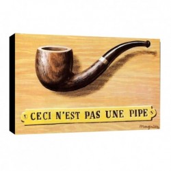 Quadro Magritte Art. 07 cm 35x50 Trasporto Gratis intelaiato pronto da appendere Stampa su tela Canvas