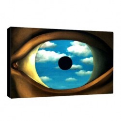Quadro Magritte Art. 12 cm 35x50 Trasporto Gratis intelaiato pronto da appendere Stampa su tela Canvas