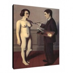 Quadro Magritte Art. 27 cm 35x50 Trasporto Gratis intelaiato pronto da appendere Stampa su tela Canvas