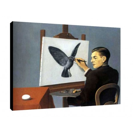 Quadro Magritte Art. 28 cm 70x100 Trasporto Gratis intelaiato pronto da appendere Stampa su tela Canvas