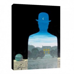 Quadro Magritte Art. 30 cm 35x50 Trasporto Gratis intelaiato pronto da appendere Stampa su tela Canvas
