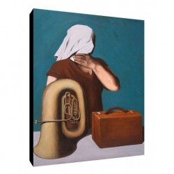 Bild Magritte Art. 37 cm 35x50 Kostenloser Transport Druck auf Leinwand das gemalde ist fertig zum aufhangen