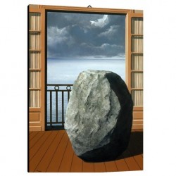 Quadro Magritte Art. 51 cm 35x50 Trasporto Gratis intelaiato pronto da appendere Stampa su tela Canvas