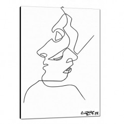 Quadro Picasso Art. 18 cm 35x50 Trasporto Gratis intelaiato pronto da appendere Stampa su tela Canvas