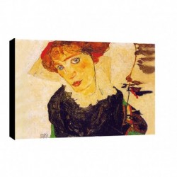 Quadro Schiele Art. 01 cm 35x50 Trasporto Gratis intelaiato pronto da appendere Stampa su tela Canvas