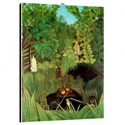 Quadro Rousseau Art. 04 cm 50x70 Trasporto Gratis intelaiato pronto da appendere Stampa su tela Canvas