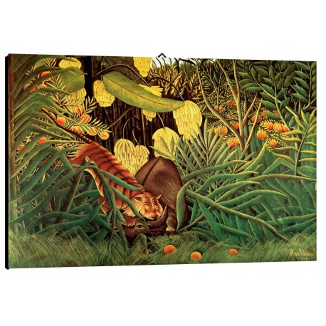 Quadro Rousseau Art. 10 cm 50x70 Trasporto Gratis intelaiato pronto da appendere Stampa su tela Canvas