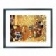 Quadro Klimt cod. 15  cm. 40x50 pronto da appendere con passepartout  comprensivo di cornice, gancio e plexiglass