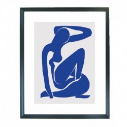 Quadro Matisse cod. 09  cm. 40x50 pronto da appendere con passepartout  comprensivo di cornice, gancio e plexiglass