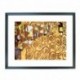 Quadro Klimt cod. 16 cm. 40x50 pronto da appendere con passepartout  comprensivo di cornice, gancio e plexiglass