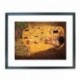 Quadro Klimt cod. 18  cm. 40x50 pronto da appendere con passepartout  comprensivo di cornice, gancio e plexiglass