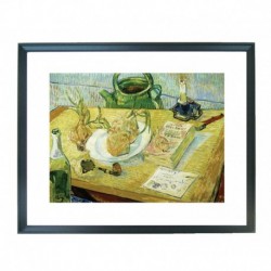 Quadro Van Gogh cod. 26  cm. 40x50 pronto da appendere con passepartout  comprensivo di cornice, gancio e plexiglass