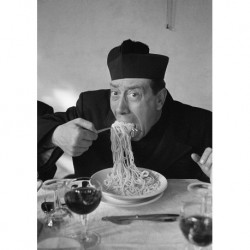 Plakat Iss Spaghetti Art. 56 Don Camillo cm 35x50 Poster  Mangiaspaghetti Falsi d'Autore Affiche Plakat Fine Art