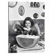 Quadro Mangiaspaghetti Art. 10 Sofia Loren cm 35x50 Trasporto Gratis intelaiato pronto da appendere Stampa su tela Canvas