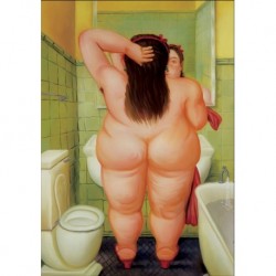 Poster Botero Art. 09 donna al bagno cm 35x50 Stampa Falsi d'Autore Affiche Plakat Fine Art